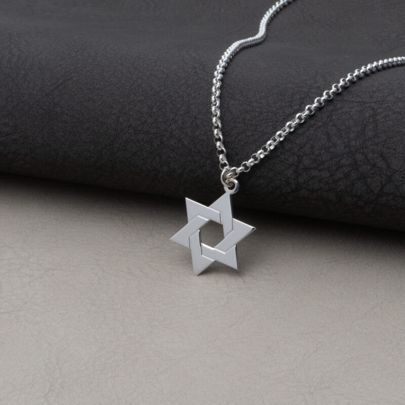 ⁦שרשרת מגן דוד קלאסית לגבר⁩ – תמונה ⁦4⁩
