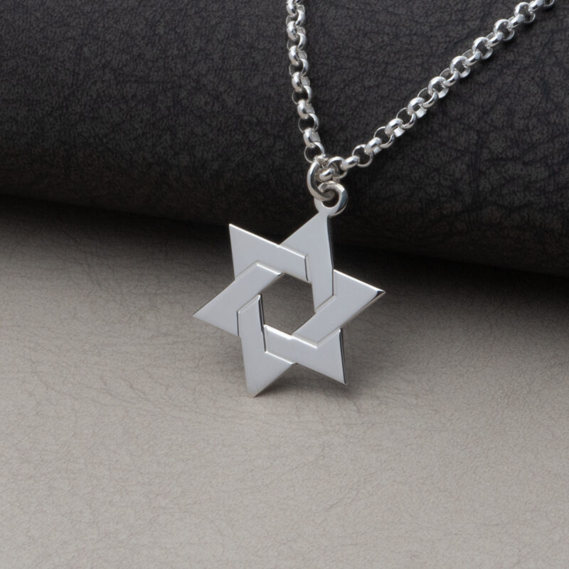 ⁦שרשרת מגן דוד קלאסית לגבר⁩ – תמונה ⁦3⁩