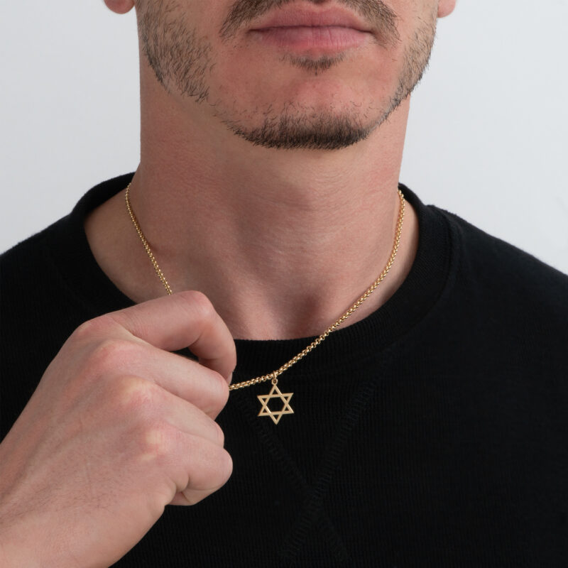 ⁦שרשרת מגן דוד לגבר⁩ – תמונה ⁦3⁩