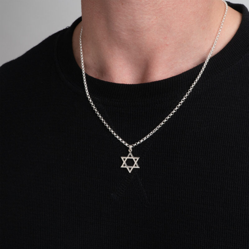 שרשרת מגן דוד לגבר